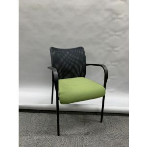 Highmark Stack Chair (Black Mesh/Green)